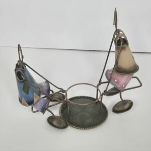 Vintage Metal Folk Art SeeSaw